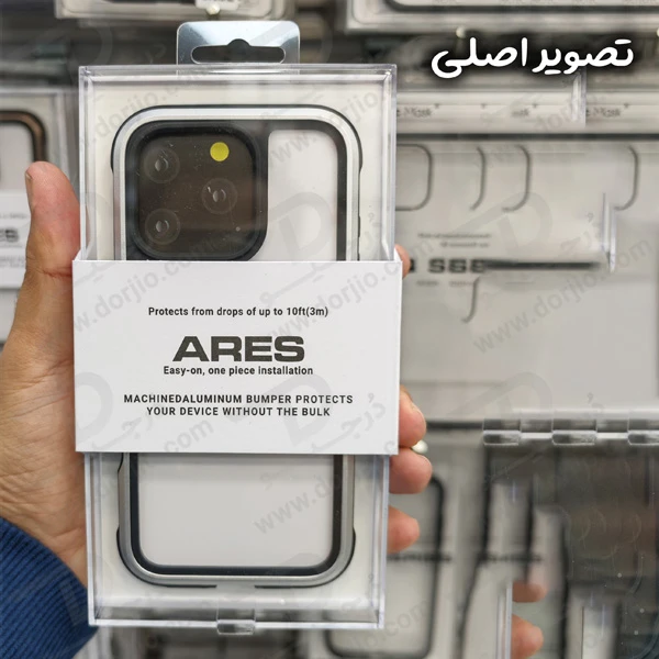 خرید گارد ضد ضربه ARES گوشی iPhone 16 Pro Max مارک KZDOO