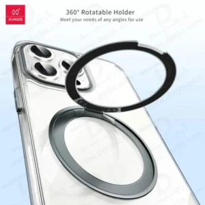 کریستال شفاف رینگ استند مگ سیف iPhone 14 Pro Max مارک XUNDD سری Zero Sense دارای استیکر
