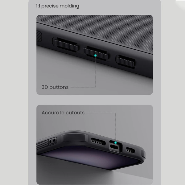 قاب ضد ضربه مگنتی iPhone 16 مارک نیلکین مدل Super Frosted Shield Pro Magnetic