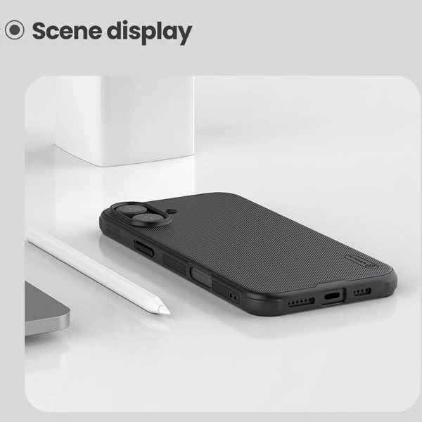 قاب ضد ضربه مگنتی iPhone 16 مارک نیلکین مدل Super Frosted Shield Pro Magnetic