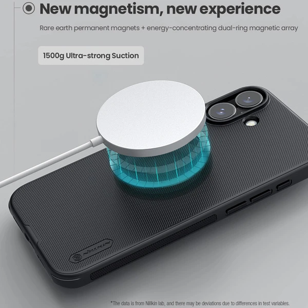 خرید قاب ضد ضربه مگنتی iPhone 16 مارک نیلکین مدل Super Frosted Shield Pro Magnetic