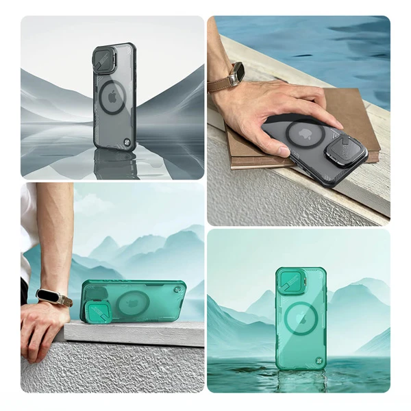 خرید قاب کریستالی مگنتی کمرا استند iPhone 16 Plus مارک نیلکین مدل Iceblade Prop Magnetic خرید قاب کریستالی مگنتی کمرا استند iPhone 16 Plus مارک نیلکین مدل Iceblade Prop Magnetic