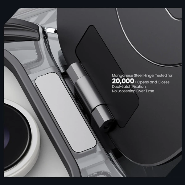 خرید قاب کریستالی مگنتی کمرا استند iPhone 16 Pro Max مارک نیلکین مدل Iceblade Prop Magnetic