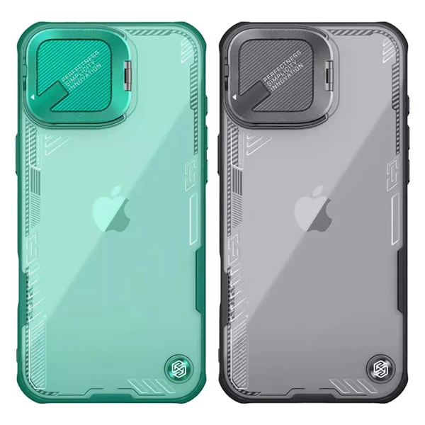 قاب کریستالی کمرا استند iPhone 16 Plus مارک نیلکین مدل Iceblade Prop