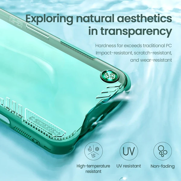 خرید قاب کریستالی کمرا استند iPhone 16 Pro Max مارک نیلکین مدل Iceblade Prop