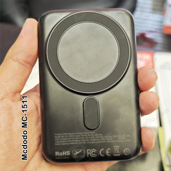 خرید پاور بانک مگ سیف استند فولد 20 وات 10000 هزار Mcdodo مدل MC-1511