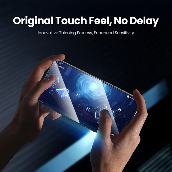 خرید گلس حریم شخصی با ابزار مخصوص نصب iPhone 16 Pro Max مارک نیلکین مدل Guardian Full Coverage