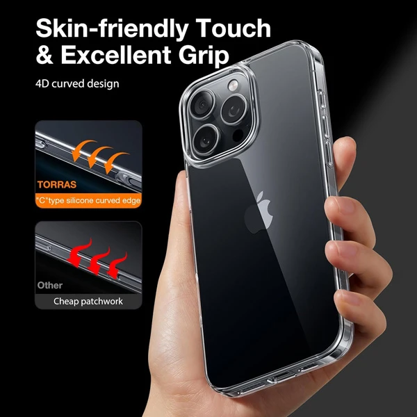 خرید کریستال کاور شفاف iPhone 16 Pro