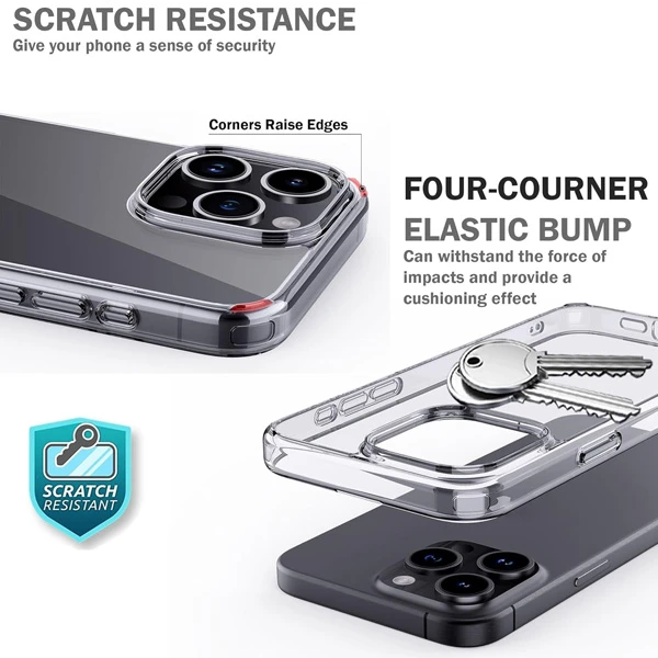 خرید کریستال کاور شفاف iPhone 16 Pro