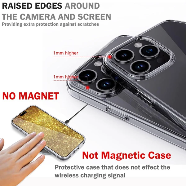 خرید کریستال کاور شفاف iPhone 16 Pro