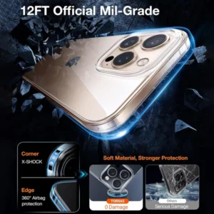 خرید کریستال کاور شفاف iPhone 16 Pro