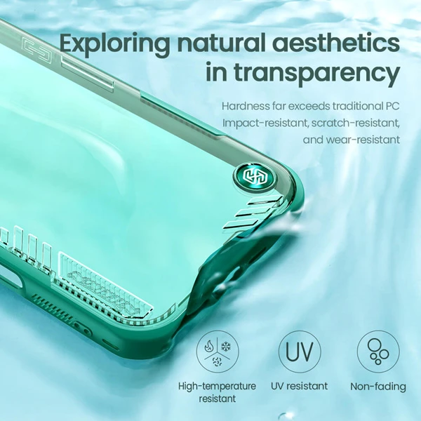 گارد کریستالی استند دار iPhone 16 Pro مارک نیلکین مدل Iceblade Prop Frame