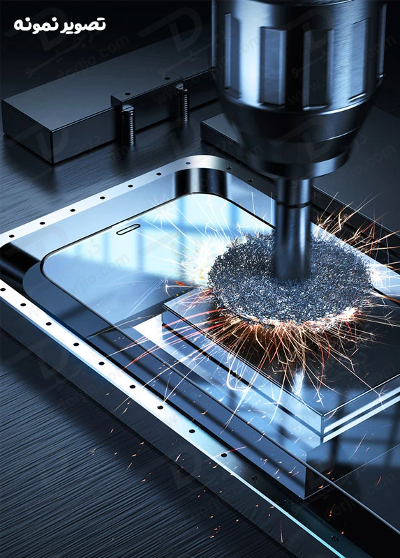 خرید گلس شیشه ای تمام شفاف iPhone 16 Pro Max با ابزار مخصوص نصب مارک XUNDD سری AXE