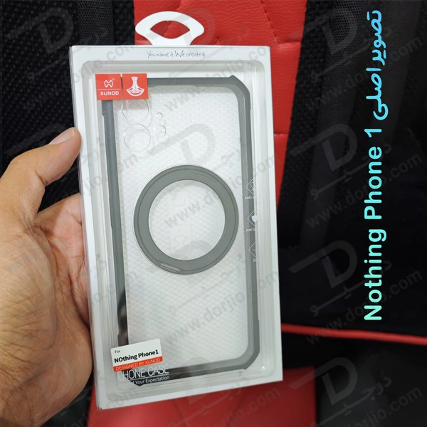 خرید گارد شفاف رینگ استند مگ سیف Nothing Phone 1 مارک XUNDD سری Beatle Rotatable Magnetic