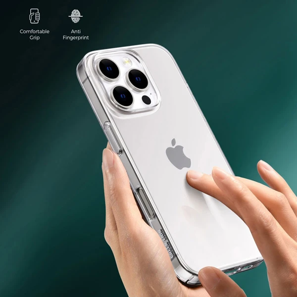 خرید قاب Delgado PC تمام شفاف iPhone 16 Pro Max مارک Green Lion