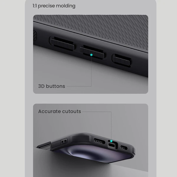 قاب ضد ضربه حفره لوگو iPhone 16 مارک نیلکین مدل Super Frosted Shield Pro With LOGO cutout