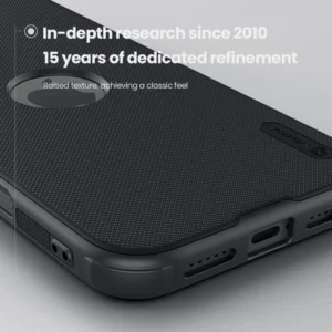 قاب ضد ضربه حفره لوگو iPhone 16 مارک نیلکین مدل Super Frosted Shield Pro With LOGO cutout