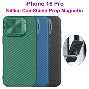 قاب ضد ضربه مگنتی کمرا استند iPhone 16 Pro مارک نیلکین مدل Camshield Prop Magnetic
