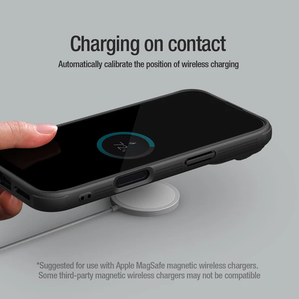 خرید قاب ضد ضربه مگنتی کمرا استند iPhone 16 Pro مارک نیلکین مدل Camshield Prop Magnetic