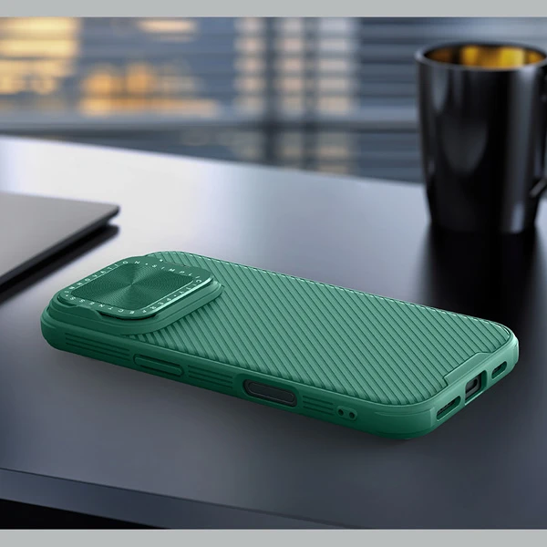 خرید قاب ضد ضربه مگنتی کمرا استند iPhone 16 Pro مارک نیلکین مدل Camshield Prop Magnetic