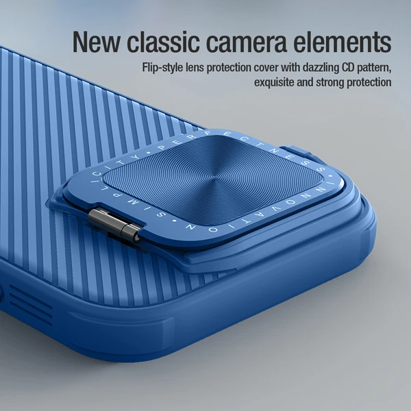 خرید قاب ضد ضربه مگنتی کمرا استند iPhone 16 Pro مارک نیلکین مدل Camshield Prop Magnetic