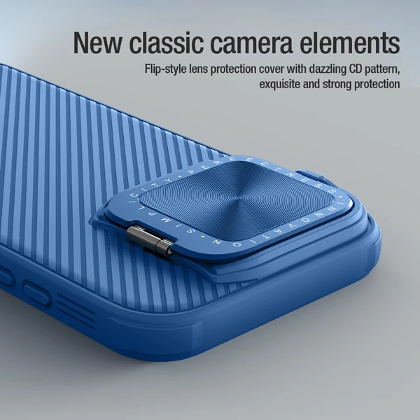 خرید قاب ضد ضربه کمرا استند iPhone 16 Pro Max مارک نیلکین مدل Camshield Prop