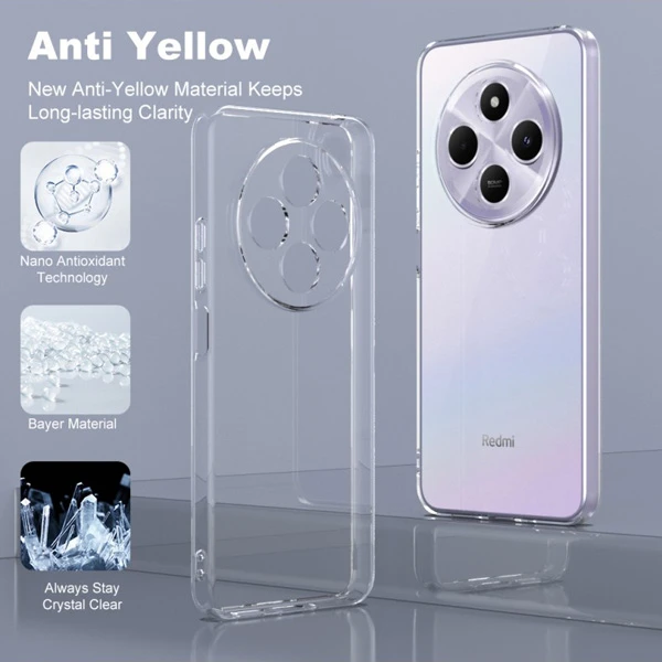 خرید کریستال کاور تمام شفاف Xiaomi Redmi 14C خرید کریستال کاور تمام شفاف Xiaomi Redmi 14C