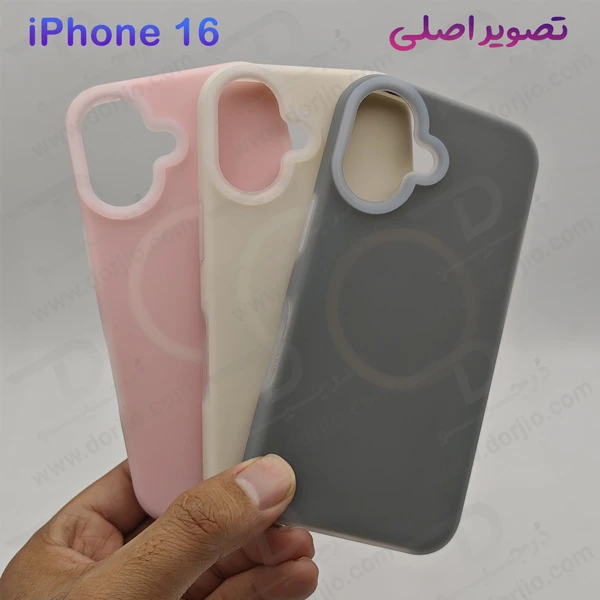 خرید گارد سیلیکونی دو لایه مگ سیف اورجینال iPhone 16 -Dorjio