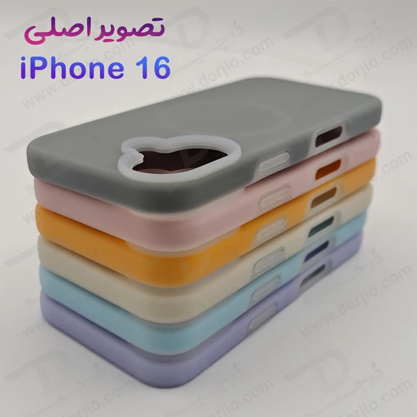 خرید گارد سیلیکونی دو لایه مگ سیف اورجینال iPhone 16 -Dorjio