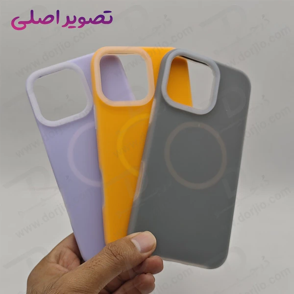 خرید گارد سیلیکونی دو لایه مگ سیف اورجینال iPhone 16 Pro