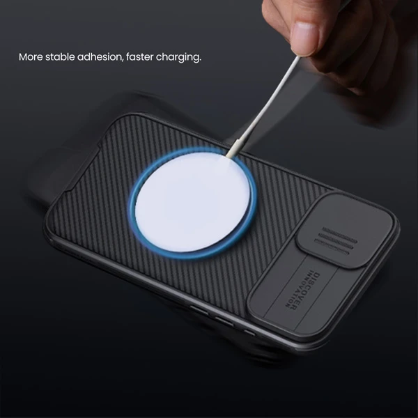 خرید گارد ضد ضربه مگ سیف iPhone 16 Plus مارک نیلکین مدل Camshield Pro Magnetic خرید گارد ضد ضربه مگ سیف iPhone 16 Plus مارک نیلکین مدل Camshield Pro Magnetic