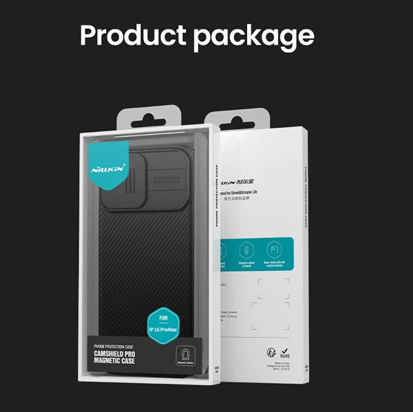 خرید گارد ضد ضربه مگ سیف iPhone 16 Pro Max مارک نیلکین مدل Camshield Pro Magnetic