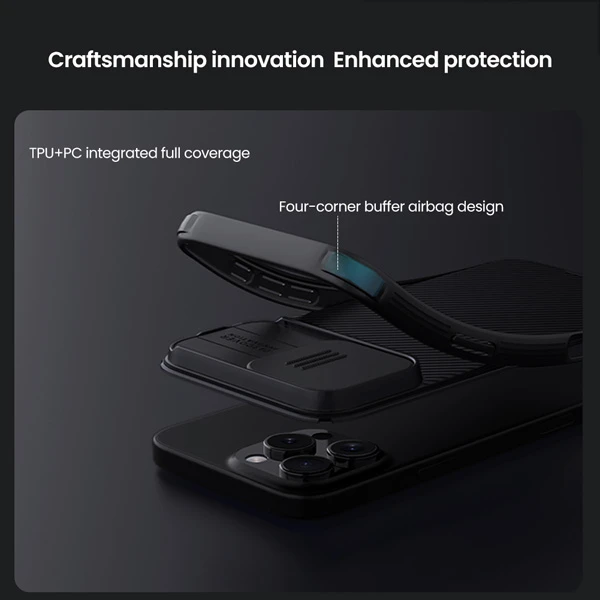 خرید گارد ضد ضربه مگ سیف iPhone 16 Pro Max مارک نیلکین مدل Camshield Pro Magnetic