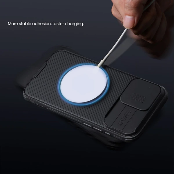 خرید گارد ضد ضربه مگ سیف iPhone 16 Pro مارک نیلکین مدل Camshield Pro Magnetic