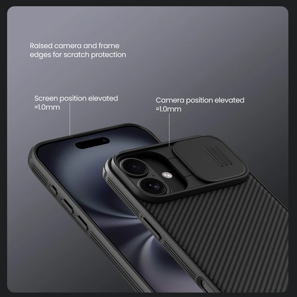 خرید گارد ضد ضربه مگ سیف iPhone 16 مارک نیلکین مدل Camshield Pro Magnetic