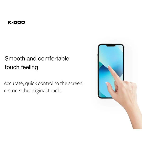 خرید گلس تمام صفحه با ابزار نصب iPhone 13 مارک K-DOO