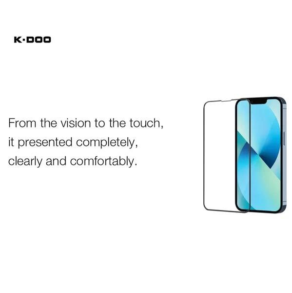 خرید گلس تمام صفحه با ابزار نصب iPhone 14 Plus مارک K-DOO