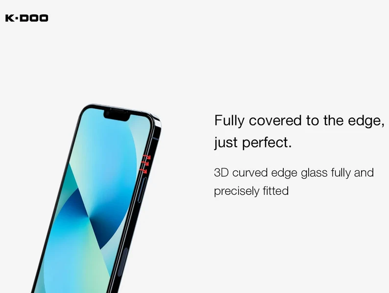 خرید گلس تمام صفحه با ابزار نصب iPhone 14 Plus مارک K-DOO