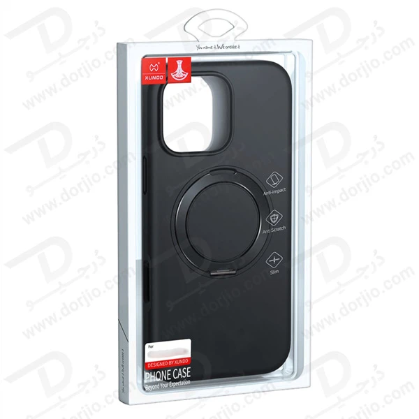 خرید قاب سیلیکونی رینگ استند مگ سیف iPhone 16 Pro مارک XUNDD سری Reno Magnetic Holder