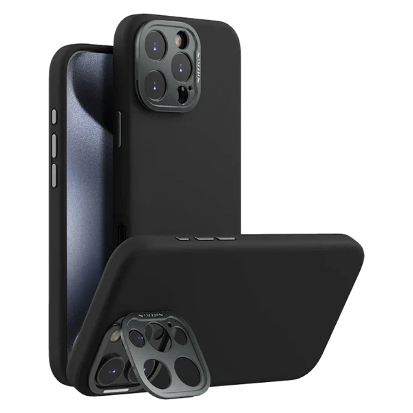 خرید قاب سیلیکونی مگنتی متال لنز هیبریدی iPhone 16 Pro Max مارک نیلکین مدل Lens Wing Magnetic