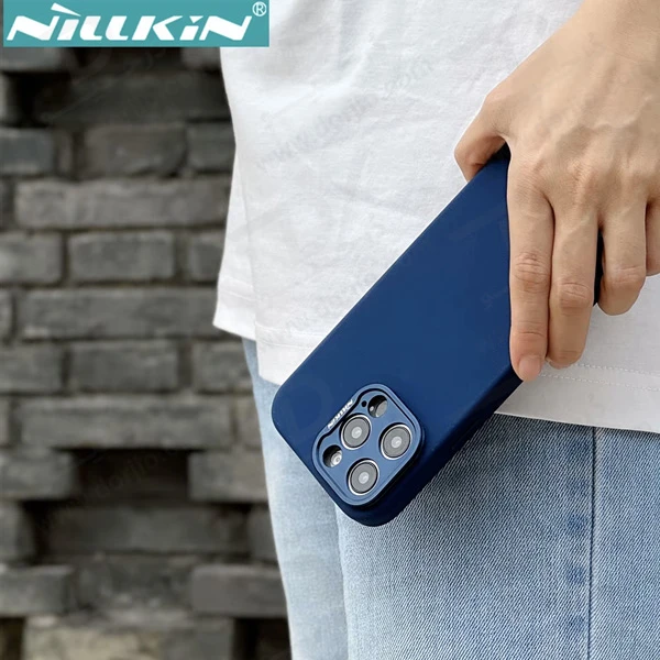 خرید قاب سیلیکونی مگنتی متال لنز هیبریدی iPhone 16 Pro Max مارک نیلکین مدل Lens Wing Magnetic