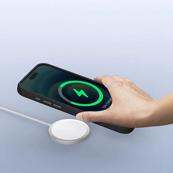 خرید قاب سیلیکونی مگنتی لنز هیبریدی iPhone 16 Pro Max مارک نیلکین مدل Lens Wing Magnetic