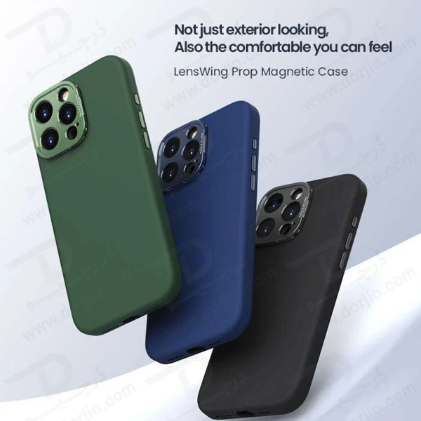 خرید قاب سیلیکونی مگنتی لنز هیبریدی iPhone 16 Pro Max مارک نیلکین مدل Lens Wing Magnetic