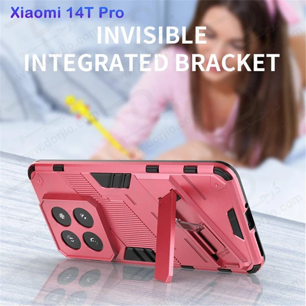 خرید قاب ضد ضربه استند دار Xiaomi 14T Pro مارک LEXOM