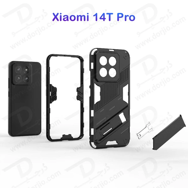 خرید قاب ضد ضربه استند دار Xiaomi 14T Pro مارک LEXOM