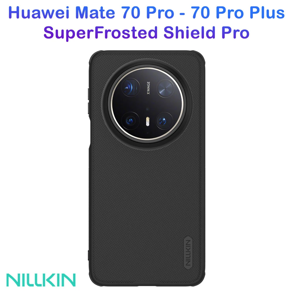 خرید قاب ضد ضربه Huawei Mate 70 Pro مارک نیلکین مدل Super Frosted Shield Pro