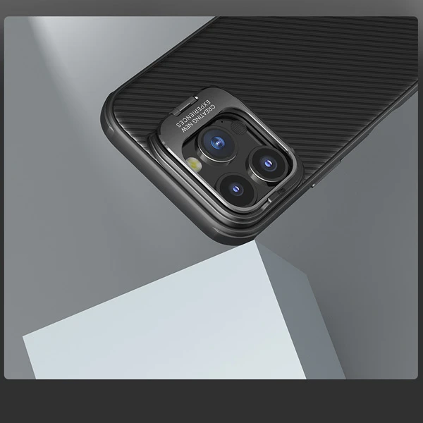 خرید گارد ضد ضربه مگنتی استند دار iPhone 16 Pro Max مارک نیلکین مدل Camshield Prop Magnetic Hollow Version