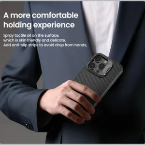 خرید گارد ضد ضربه مگنتی استند دار iPhone 16 Pro Max مارک نیلکین مدل Camshield Prop Magnetic Hollow Version