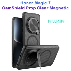 گارد مگ سیف نیمه شفاف کمرا استند Honor Magic7 مارک نیلکین مدل Camshield Prop Clear
