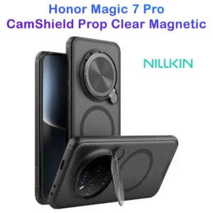 گارد مگ سیف نیمه شفاف کمرا استند Honor Magic7 Pro مارک نیلکین مدل Camshield Prop Clear